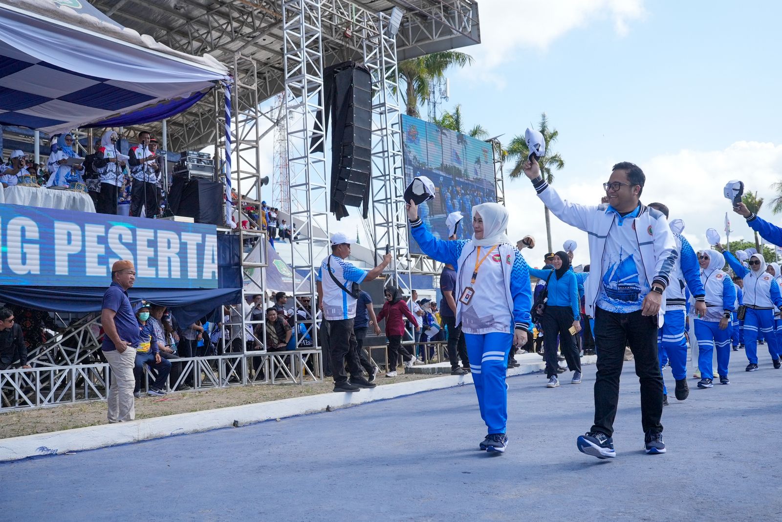 Wabup Gowa dan Bunda Guru Dampingi Atlet di Porsenijar PGRI Sulsel 2026, Targetkan Juara Umum