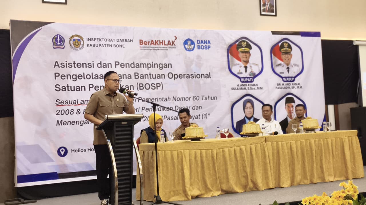 Wabup Bone Ingatkan Dana BOSP Bukan Sekadar Anggaran, Tapi Amanah untuk Pendidikan