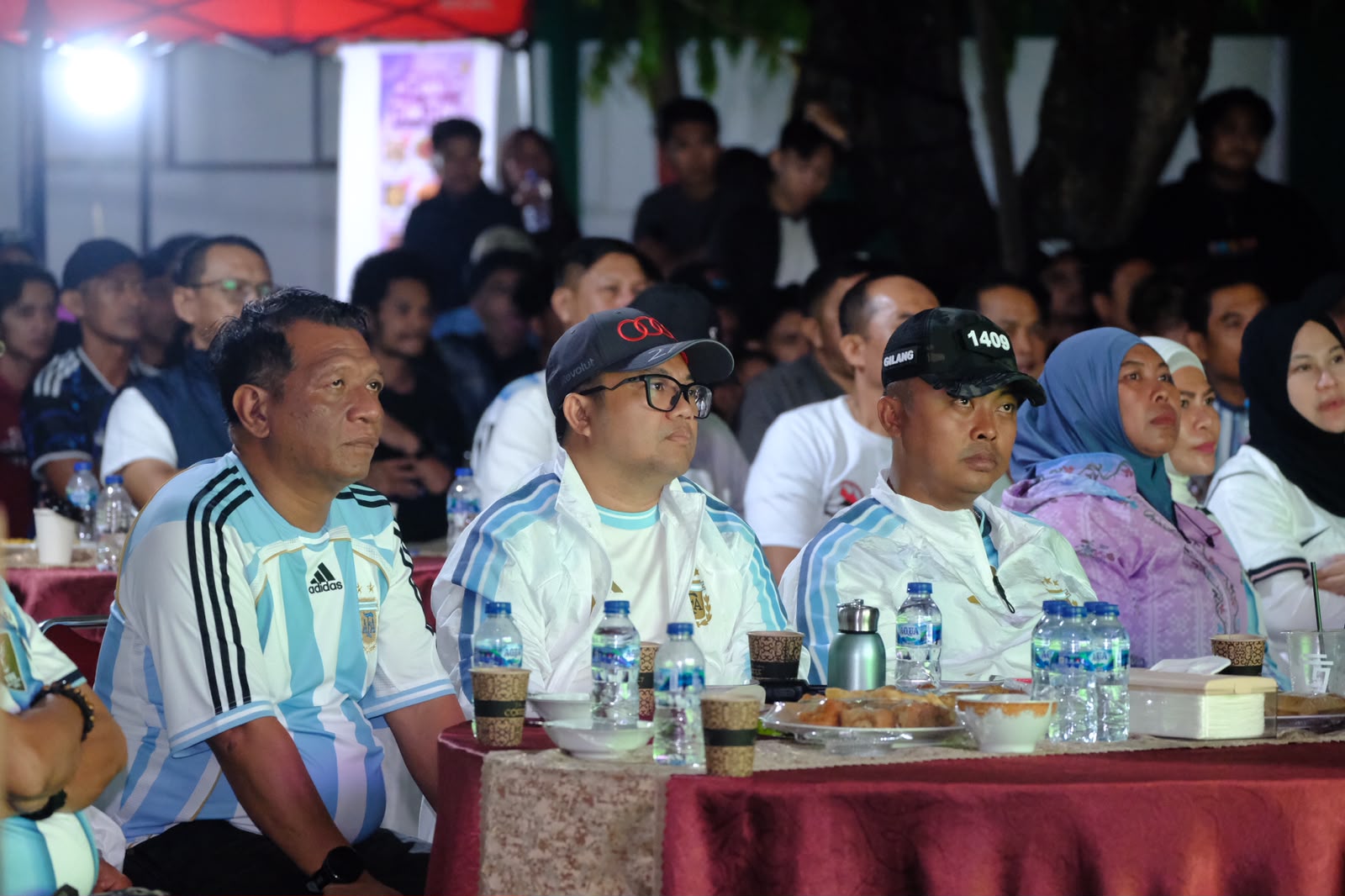 Argentina ke Final, Nobar Kodim 1409 Gowa Jadi Panggung Kebersamaan dan Penggerak UMKM