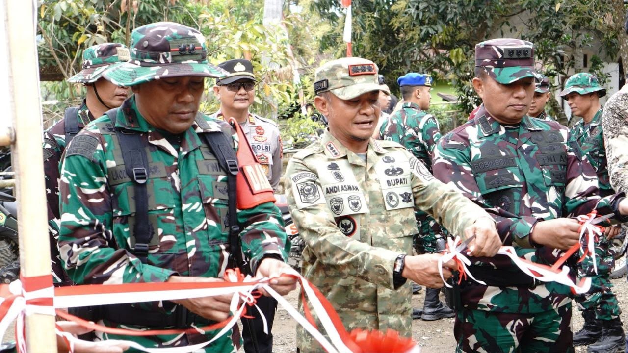 TMMD ke-129 Tinggalkan Jejak di Pedalaman Bone, Jembatan Sungai Lemo Kini Hubungkan Harapan Warga Pattukku