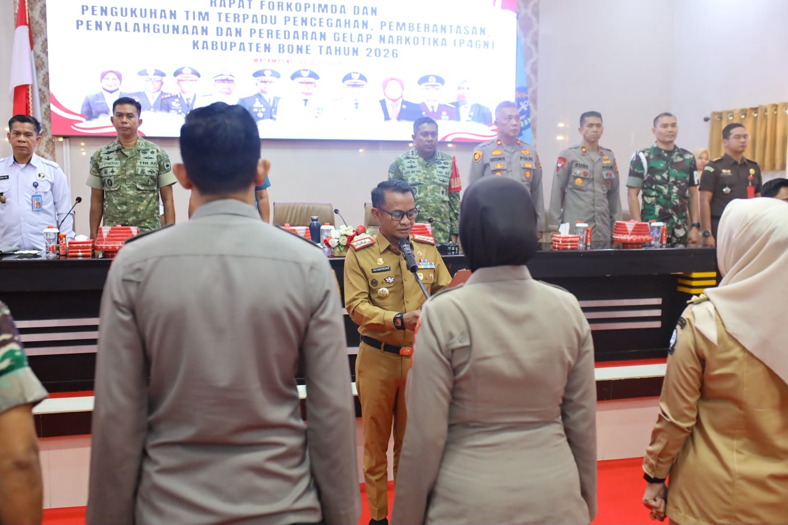 Bupati Bone Kukuhkan Tim P4GN di 27 Kecamatan, Bentuk Jaringan Antinarkoba hingga Desa