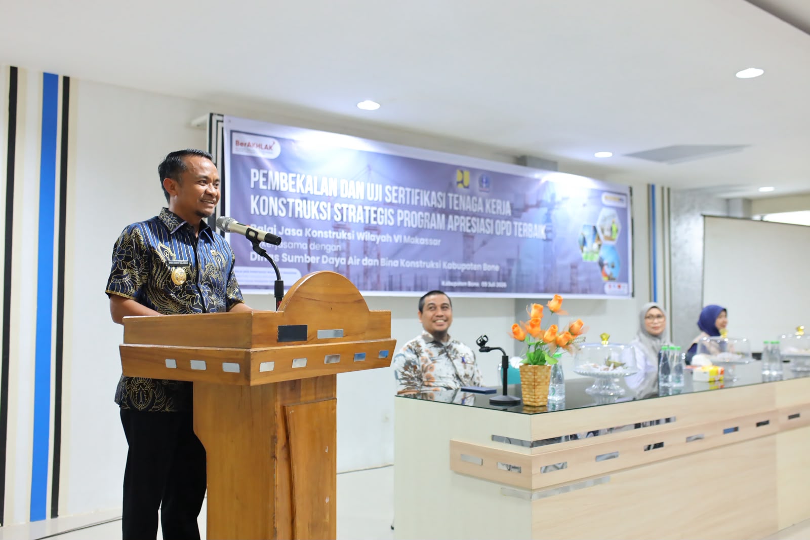 Jalan Tembus 300 Kilometer, Bone Perkuat Sertifikasi Tenaga Konstruksi